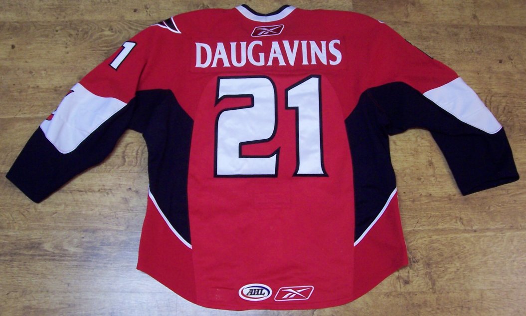Kaspars Daugavins Game Worn Binghamton Senators Jersey - OTTAWA